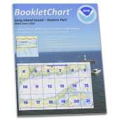 HISTORICAL NOAA BookletChart 12354: Long Island Sound Eastern Part, Handy 8.5" x 11" Size. Paper Chart Book Designed for use Aboard Small Craft