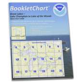 HISTORICAL NOAA BookletChart 14500: Great Lakes: Lake Champlain to Lake of The Woods, Handy 8.5" x 11" Size. Paper Chart Book Designed for use Aboard Small Craft