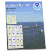 Great Lakes NOAA Charts :NOAA BookletChart 14901: Lake Michigan (Mercator Projection), Handy 8.5" x 11" Size. Paper Chart Book Designed for use Aboard Small Craft
