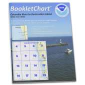 HISTORICAL NOAA BookletChart 18500: Columbia River to Destruction Island, Handy 8.5" x 11" Size. Paper Chart Book Designed for use Aboard Small Craft