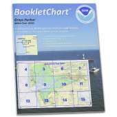 NOAA BookletChart 18502: Grays Harbor;Westhaven Cove, Handy 8.5" x 11" Size. Paper Chart Book Designed for use Aboard Small Craft