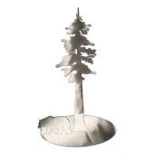 Books About Bears :Stainless Redwood Tree w/Bear STAND-UP