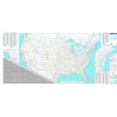 FAA Chart: U.S. IFR/VFR Low Altitude Planning Chart FLAT 80" x 40" ONE-SIDED