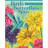 Birds, Butterflies, and Bees: A Pollinator Coloring Book