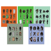 Slade Delastrode's Relict Hominoid Sticker Pack -  FIVE PACK