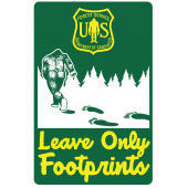 Stickers :USFS Leave Only Footprints (10 PACK)