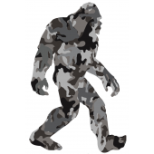 Camo Squatch STICKER (10 PACK)