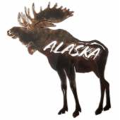 Magnets :Moose w/ Alaska MAGNET