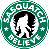 Bigfoot Novelty Gifts :Sasquatch Believe STICKER (10 PACK)