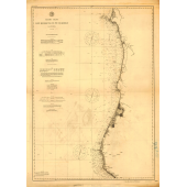 Historical Chart: Cape Mendocino to Point St. George 1891 (36 x 50 inches)