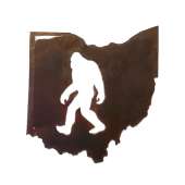 Customs & Named Metal Art :Ohio w/ Bigfoot MAGNET