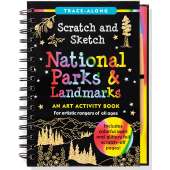Drawing Books :Scratch and Sketch: National Parks & Landmarks