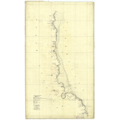 Historical Chart: Little River Rock to Rocky Point 1874 (25x42)