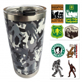 Squatch Metalworks 20 oz. Stainless-Steel Tumbler with Lid (CAMO)