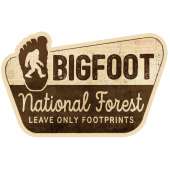 Footprint - National Forest Leave Only Footprints - Vinyl Sticker (10 pack)