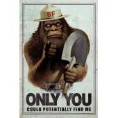 ONLY YOU Can Potentially Find Bigfoot - Vinyl Sticker (1 STICKER)