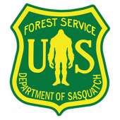 U.S.F.S. Department of Sasquatch VINYL STICKER (1 STICKER)