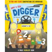 Drive & Seek Digger: A Magic Find & Count Adventure - Board Book