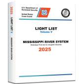 2025 USCG Light List V: Mississippi River System - Mississippi River and it's Navigable Tributaries - Book