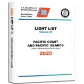 2025 USCG Light List VI: Pacific Coast and Pacific Islands - Book