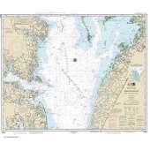 Atlantic Coast NOAA Charts :NOAA Chart 12225: Chesapeake Bay Wolf Trap to Smith Point