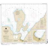 Great Lakes NOAA Charts :NOAA Chart 14969: Munising Harbor and Approaches;Munising Harbor