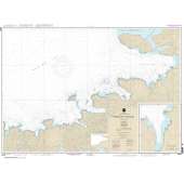 HISTORICAL NOAA Chart 16487: Korovin Bay to Wall Bay-Atka Island;Martin Harbor