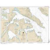Alaska Charts :NOAA Chart 17426: Kasaan Bay: Clarence Strait;Hollis Anchorage: eastern part;Lyman Anchorage