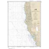HISTORICAL NOAA Chart 18010: Monterey Bay to Coos Bay
