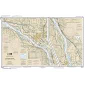 Pacific Coast NOAA Charts :NOAA Chart 18524: Columbia River Crims Island to Saint Helens