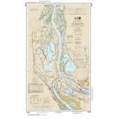 Pacific Coast NOAA Charts :NOAA Chart 18525: Columbia River Saint Helens to Vancouver