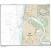 HISTORICAL NOAA Chart 18581: Yaquina Bay and River;Continuation of Yaquina River