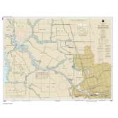 HISTORICAL NOAA Chart 18663: San Joaquin River Stockton Deep Water Channel Medford Island to Stockton