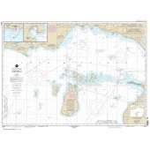 Great Lakes NOAA Charts :NOAA Chart 14911: Waugoshance Point to Seul Choix Point: including Beaver Island Group;Port Inland;Beaver Harbor