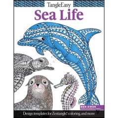 Tangle Easy: Sea Life Coloring Book