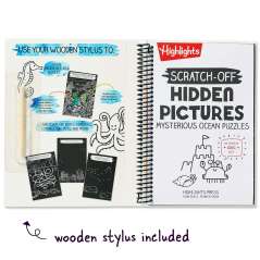Scratch-Off Hidden Pictures Mysterious Ocean Puzzles - Book - Paracay