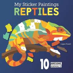 My Sticker Paintings: Reptiles - Book - Paracay