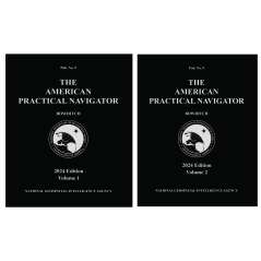 2024 American Practical Navigator - Bowditch - Volume 1 & 2 - Paperback Book - Paracay