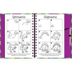 Scratch And Draw Dinosaurs - Book - Paracay