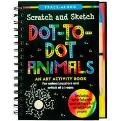 Scratch & Sketch: Dot-To-Dot Animals - Book - Paracay