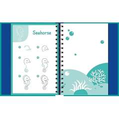 Wipe-Clean How To Draw Ocean - Book - Paracay