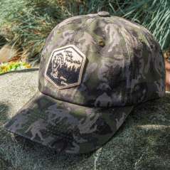 Bigfoot Camo with Leave Only Footprints Patch - Hat - Paracay