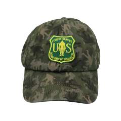 Bigfoot Camo with US Forest Service Department of Sasquatch Patch - Hat - Paracay