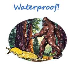 Bigfoot Walking Banana Slug - Vinyl Sticker (1 STICKER) - Paracay