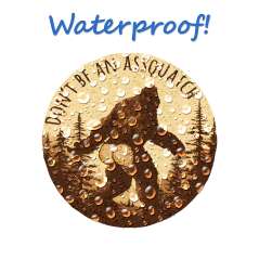 Don't Be An Assquatch - Vinyl Sticker (1 STICKER) - Paracay