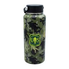 Leave Only Footprints Green Camo - 32 oz. Water Bottle - Paracay