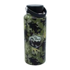 Leave Only Footprints Green Camo - 32 oz. Water Bottle - Paracay