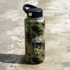 Leave Only Footprints Green Camo - 32 oz. Water Bottle - Paracay
