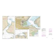 HISTORICAL NOAA Chart 18445: Puget Sound-Possession Sound to Olympia including Hood Canal (6 PAGE FOLIO) - Paracay