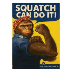 Squatch Can Do It! - Vinyl Sticker (1 STICKER) - Paracay